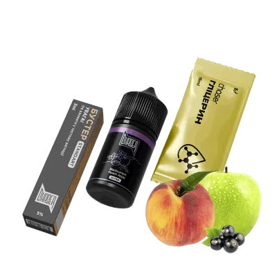 Набор для самозамеса Chaser Black Blackcurrant Peach Apple Ultra (Смородина Персик Яблоко, 50 мг, 30 мл)