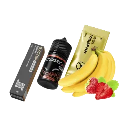 Набор для самозамеса Chaser Mix Strawberry Banana Ultra (Клубника Банан, 50 мг, 30 мл)