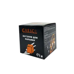 Ореховый уголь для кальяна Gresco (1 кг, 64 шт, р26)