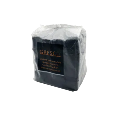 Ореховый уголь для кальяна Gresco (1 кг, 64 шт, р26, без коробки)