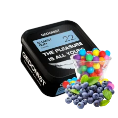 Табак Gedonist №22 Blumist Gum (Голубика жвачка, 200 г)