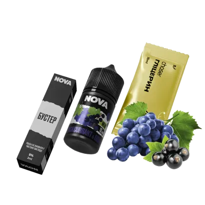 Набор для самозамеса Chaser Nova Blackcurrant&Grape (Смородина Виноград, 50 мг, 30 мл)