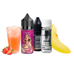 Набор для самозамеса Flavorlab Lady Lemonade melon strawberry (Лимонад дыня клубника, 50 мг, 30 мл)