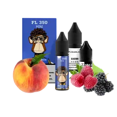 Набор для самозамеса Flavorlab FL350 mini Blue Raspberry Peach (Голубая малина персик, 50 мг, 15 мл)