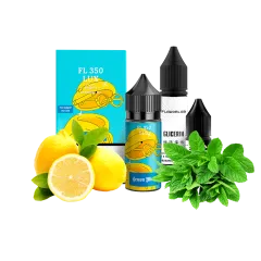 Набір для самозамішування Flavorlab FL350 LUX Lemon mint (Лимон М'ята, 50 мг, 30 мл)