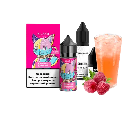 Набір для самозамішування Flavorlab FL350 LUX Raspberry Lemonad (Малиновий лимонад, 50 мг, 30 мл)