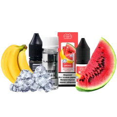 Набор для самозамеса Flavorlab Puff Watermelon banana (Арбуз банан, 50 мг, 10 мл)