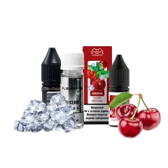 Набор для самозамеса Flavorlab Puff Cherry mentol (Вишня ментол, 50 мг, 10 мл)