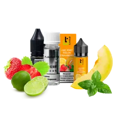 Набір для самозамішування Flavorlab Aroma MAX Lime mint melon strawberry (Полуниця диня лимон м'ята, 50 мг, 30 мл)