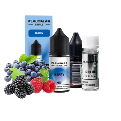 Набор для самозамеса Flavorlab Triple Strong Berry (Ягоды, 65 мг, 30 мл)