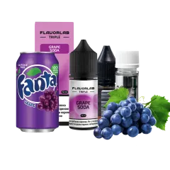 Набор для самозамеса Flavorlab Triple Strong Grape Soda (Виноградная газировка, 65 мг, 30 мл)