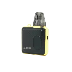 OXVA Xlim SQ Pro Kit 1200 Gold Carbon (Чёрно-золотистый, с картриджем) Многоразовый POD
