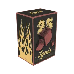 Кокосовый уголь для кальяна Ignis (1 кг, 72 шт, р25)