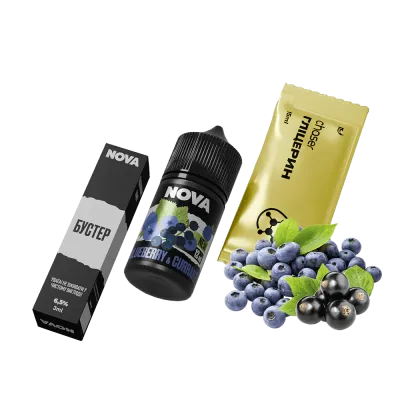 Набор для самозамеса Chaser Nova Blueberry&Currant (Черника Смородина, 65 мг, 30 мл)
