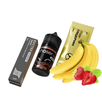 Набор для самозамеса Chaser Mix Strawberry Banana Ultra (Клубника Банан, 65 мг, 30 мл)
