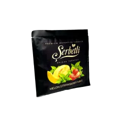 Тютюн Serbetli Melon Strawberry Mint (Диня Полуниця М'ята, 100 г)