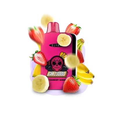 Elf Bar GH 23000 Strawberry Banana (Клубника Банан) Одноразовый POD