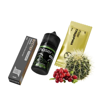Набор для самозамеса Chaser Mix Cranberry Cactus Ultra (Клюква Кактус, 65 мг, 30 мл)