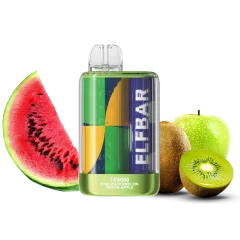 Elf Bar TE6000 Kiwi Watermelon Green Apple (Киви Арбуз Зелёное Яблоко) Одноразовый POD