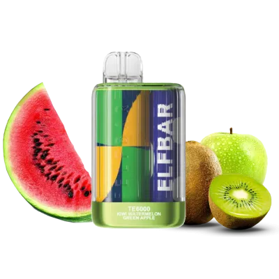 Elf Bar TE6000 Kiwi Watermelon Green Apple (Ківі Кавун Зелене Яблуко) Одноразовий POD