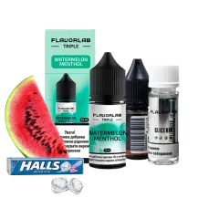 Набор для самозамеса Flavorlab Triple Strong Watermelon Menthol (Арбуз Ментол, 65 мг, 30 мл)