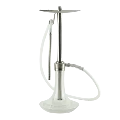 Кальян Oduman Cosmo Clear Glass Silver Body (Металлик, полный комплект)