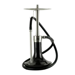 Кальян Oduman Infinity Black Glass Silver Body (Металлик, полный комплект)