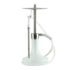 Кальян Oduman Infinity White Glass Silver Body (Металлик, полный комплект)