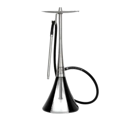 Кальян Oduman Orion Black Glass Silver Body (Металлик, полный комплект)