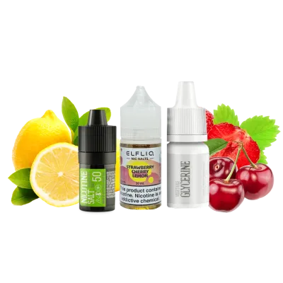 Набор для самозамеса Elfliq Strawberry Cherry Lemon (Клубника Вишня Лимон, 50 мг, 30 мл)