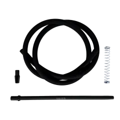 Мундштук для кальяна Yahya Soft Touch Black с силиконовым шлангом (Чёрный, v2)
