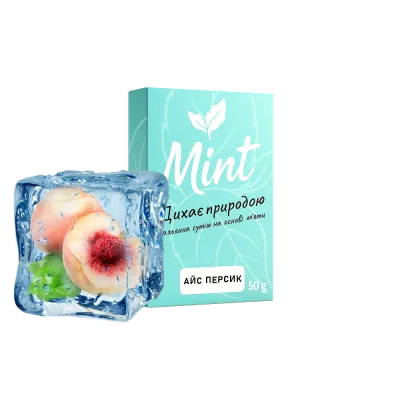 Кальянна суміш Mint Айс Персик (50 г)