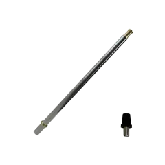 Мундштук для кальяна из нержавеющей стали Stick Silver/Gold с коннектором (Золотистый металлик)