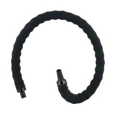 Геймерський шланг для кальяну Black (Чорний), що гнуться.