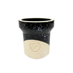 Глиняная чаша GrynBowls Accent White Blue Black (Бело-синий с чёрным)