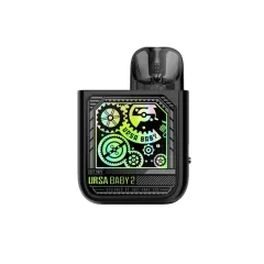 Lost Vape Ursa Baby 2 900 Pop Black x Time Gear (Чорно-зелений, з картриджем) Багаторазовий POD Lost Vape Ursa Baby 2 900 Pop Black x Time Gear (Чорно-зелений, з картриджем) Багаторазовий POD