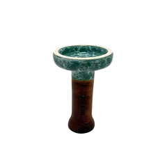 Глиняная чаша 2x2Hookah Flat Aqua (Голубой)