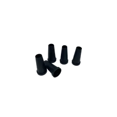 Одноразові мундштуки для кальяну (Чорні, конус з бортиком, 100 шт/уп)