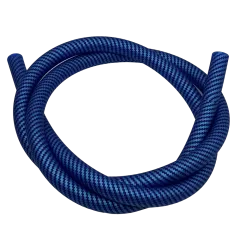 Силіконовий шланг для кальяну Carbon Blue (Синій)