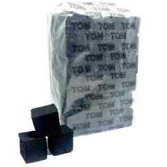 Кокосовый уголь для кальяна Tom Cococha Gold (1 кг, 96 шт, маленький кубик, без коробки)