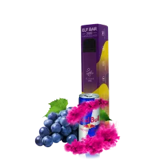 Elf Bar 2000 Grape Energy (Виноградный Энергетик) Одноразовый POD