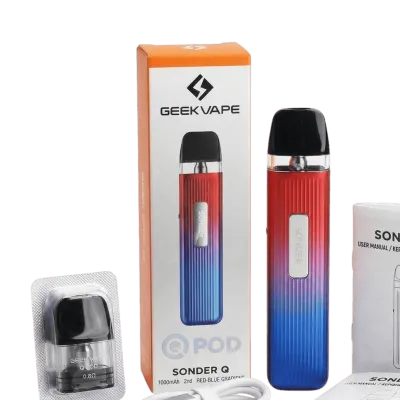 GeekVape Sonder Q 1000 Blue Whisper (Синий, с картриджем) Многоразовый POD