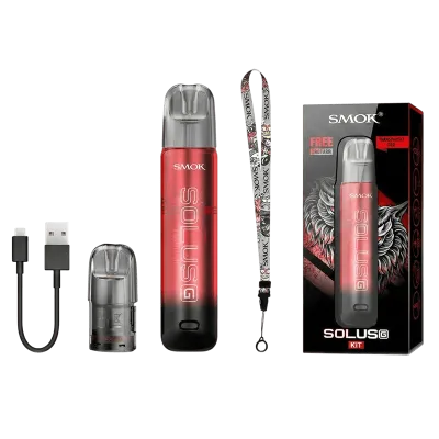 Smok Solus G Kit 700 Transparent Red (Червоний, з картриджем) Багаторазовий POD