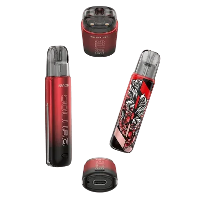 Smok Solus G Kit 700 Transparent Red (Червоний, з картриджем) Багаторазовий POD