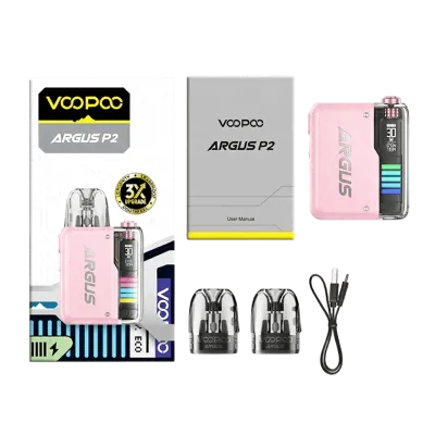 Voopoo Argus P2 Pod Kit 1100 Crystal Pink (Розовый, с картриджем) Многоразовый POD