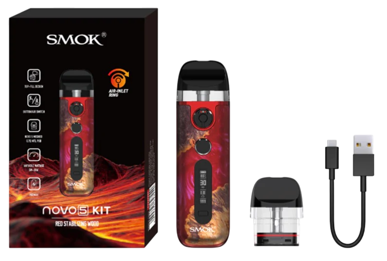 POD Smok Novo 5 900 Black Carbon Fiber